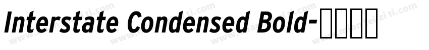 Interstate Condensed Bold字体转换